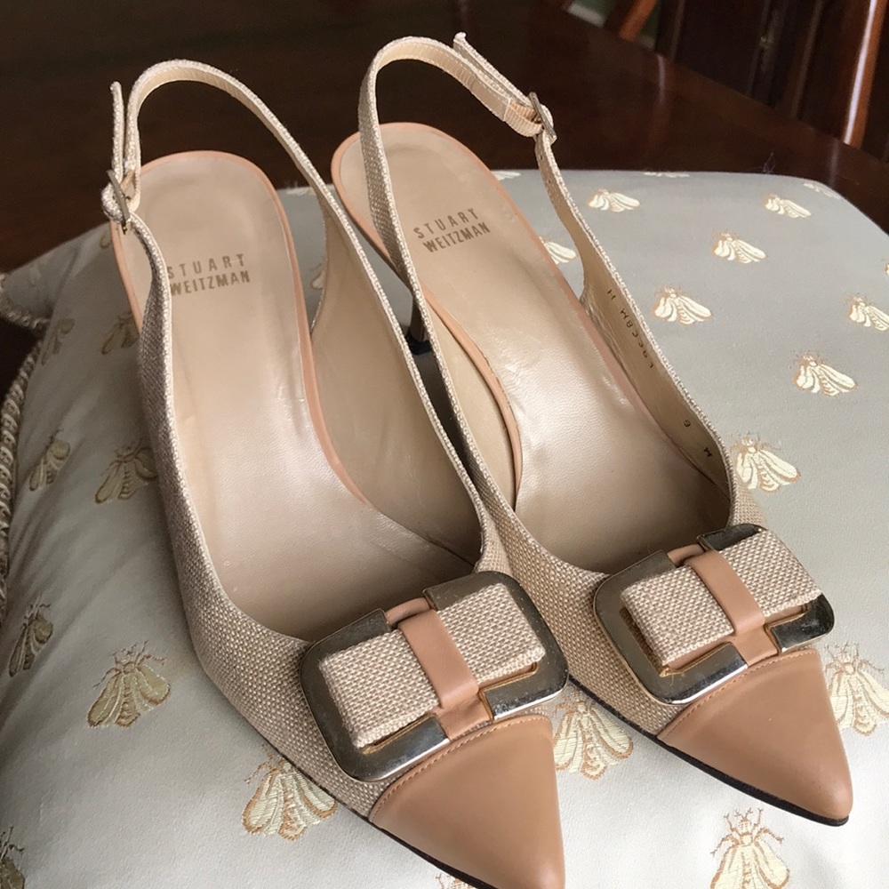 Stuart Weitzman tan pumps